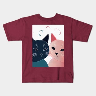 Two lovely cats Kids T-Shirt